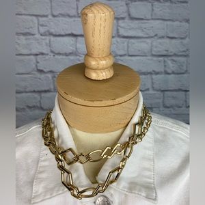 Geometrical Gold Chain Necklace